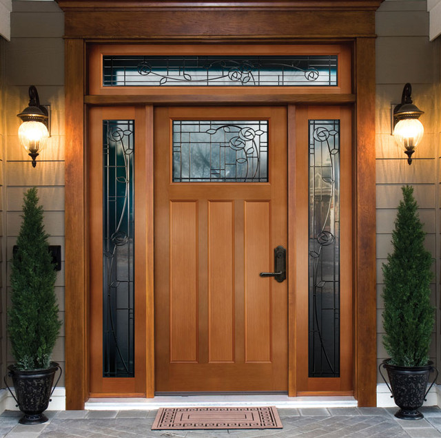 cedar frame front door